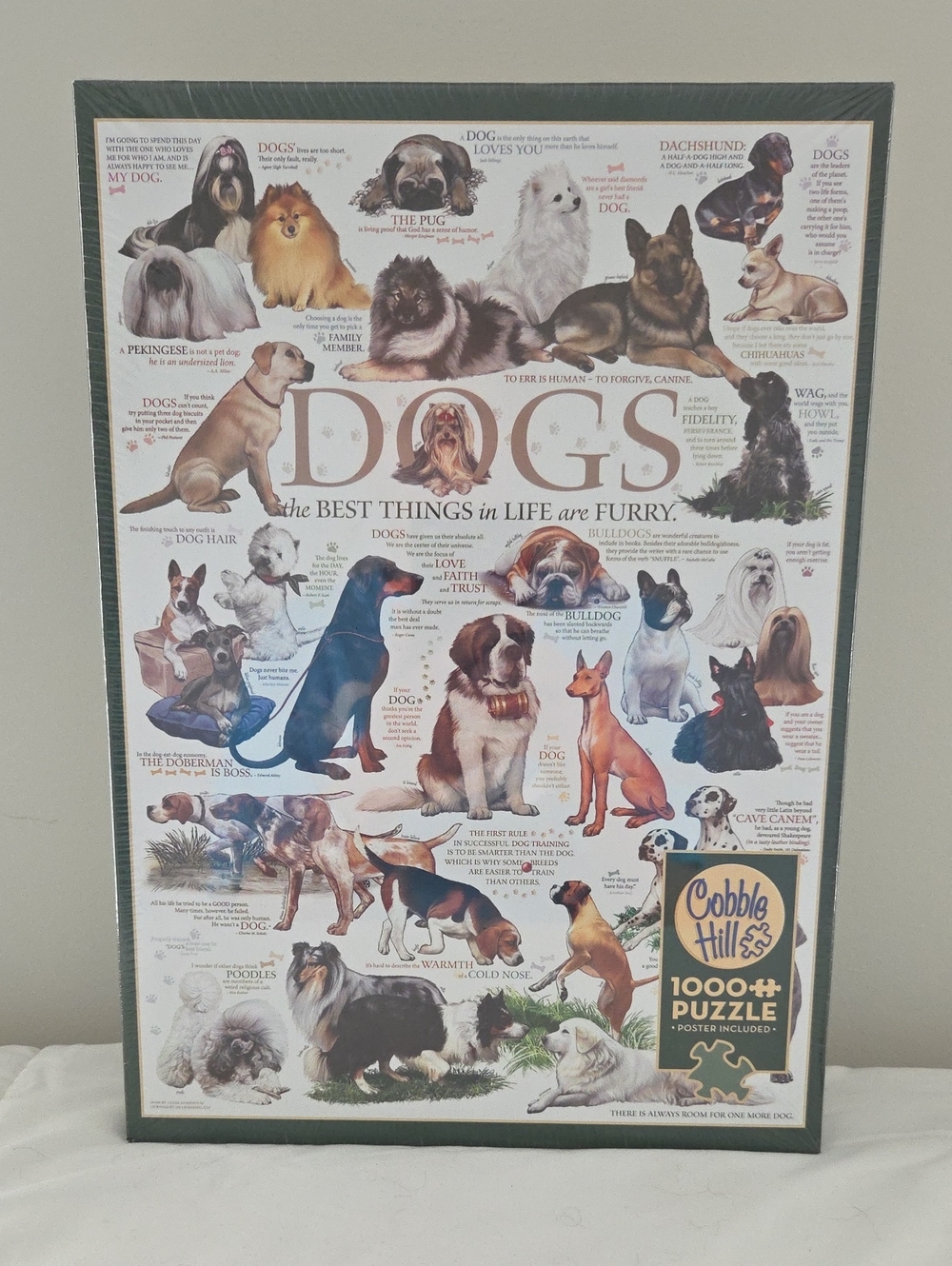 1,000 PIECE DOGS THE BEST THINGS IN LIFE ARE FURRY PUZZLE